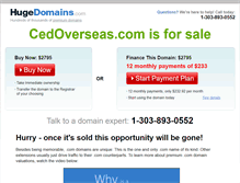 Tablet Screenshot of cedoverseas.com